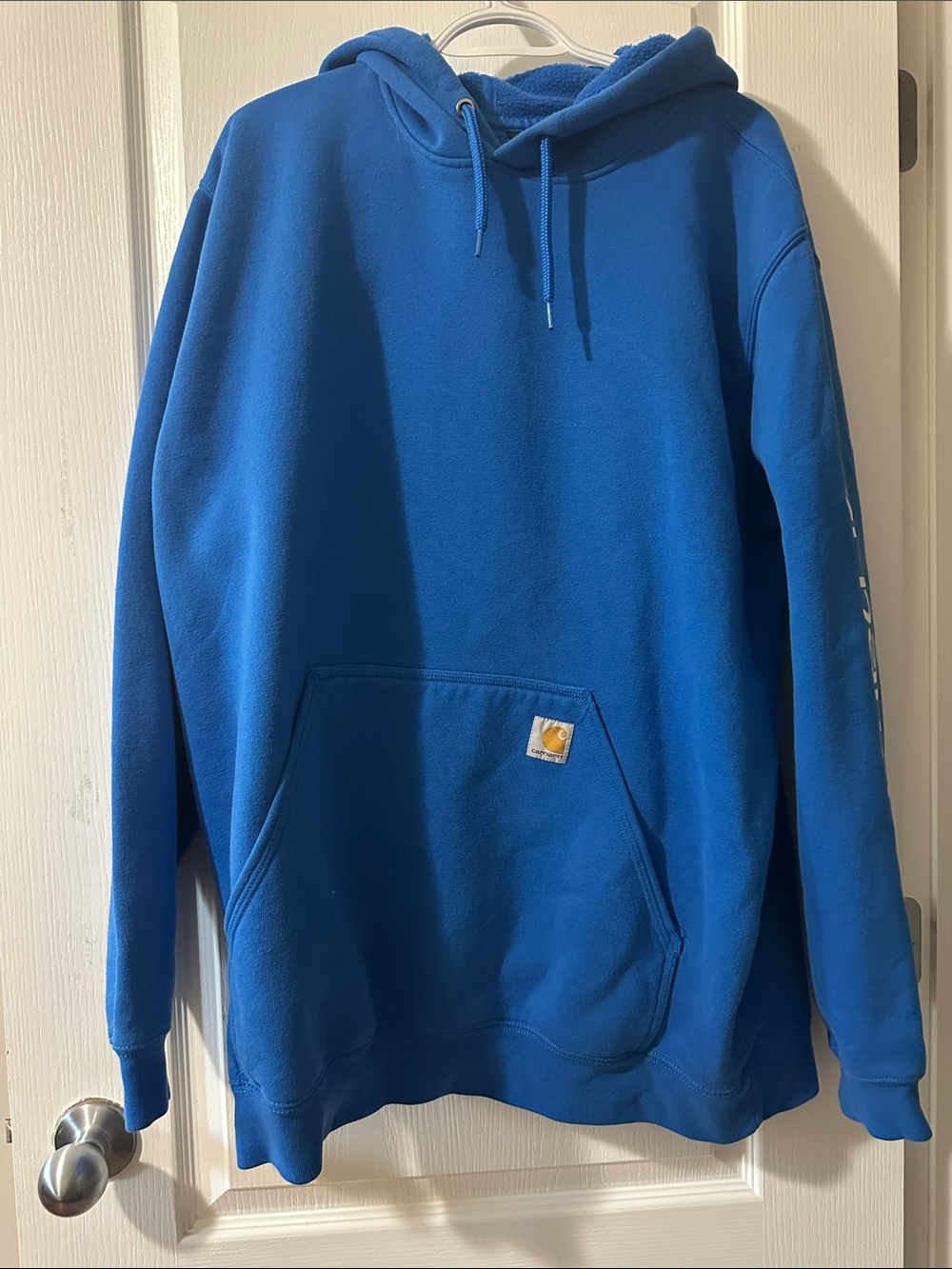 Carhartt Royal Blue Pullover Hoodie with Front Pocket